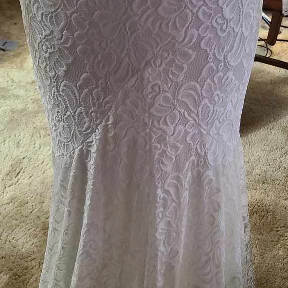 Blush brand stretch lace wedding dress - Picture 4 of 7